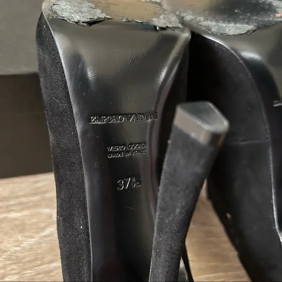 Giorgio Armani black suede booties - Picture 7 of 11